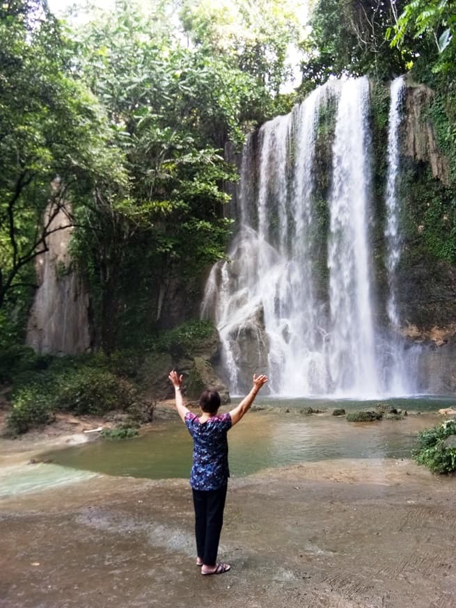 Kawasan Falls cascading into clear pools
